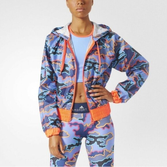 Adidas x Stella McCartney Women's Camo Training Jacket - Picture 1 of 9